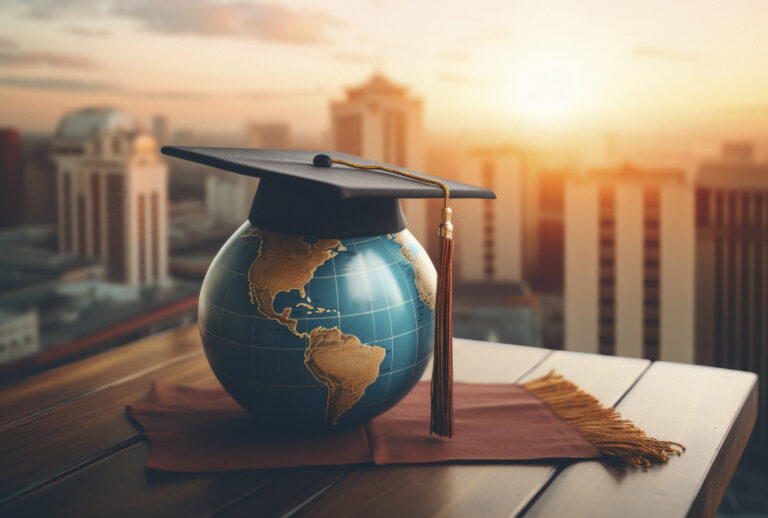 graduation-cap-with-globe-digital-art-style-education-day